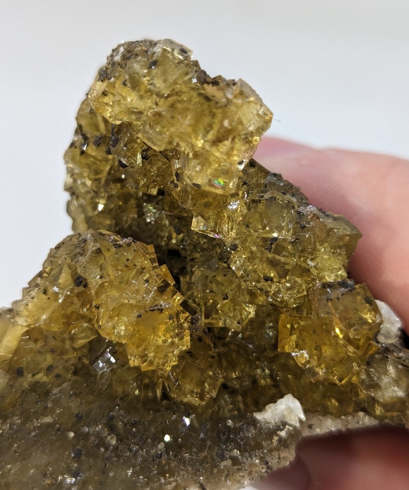 Unique Druzy Lemon Fluorite - approximately 105 grams
