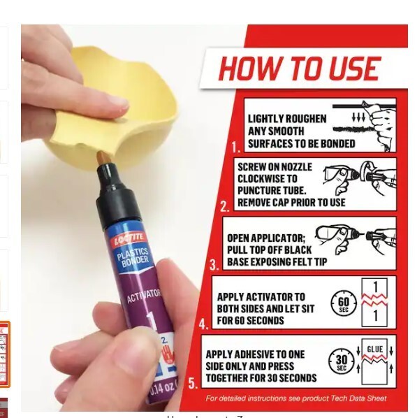Plastics Bonding System 2g Super Glue loctite