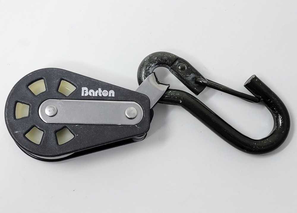 Angled Barton Pulley with Carabiner