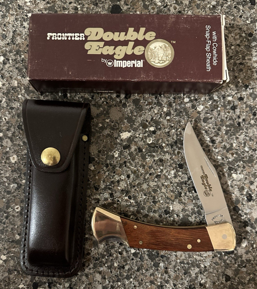 Frontier 4815 U Imperial Double Eagle Single Blade Folding Lockback Knife NEW