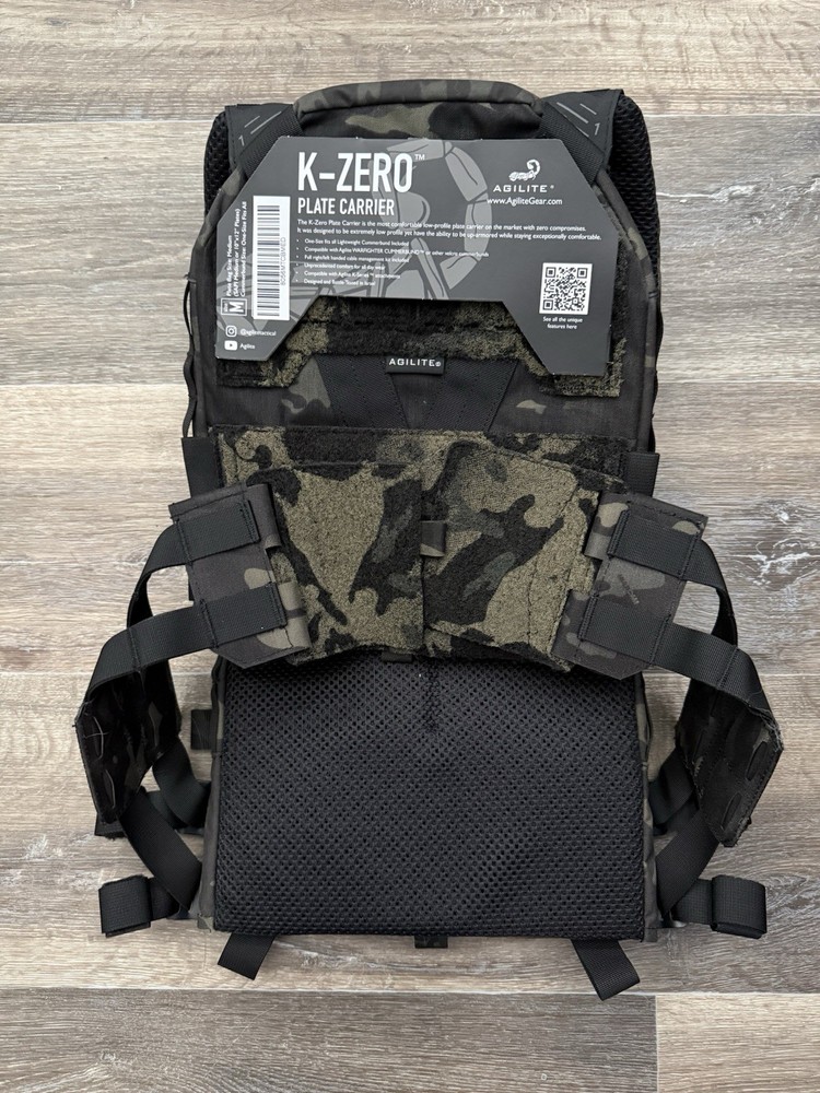 Agilite K-Zero Plate Carrier Multicam Black