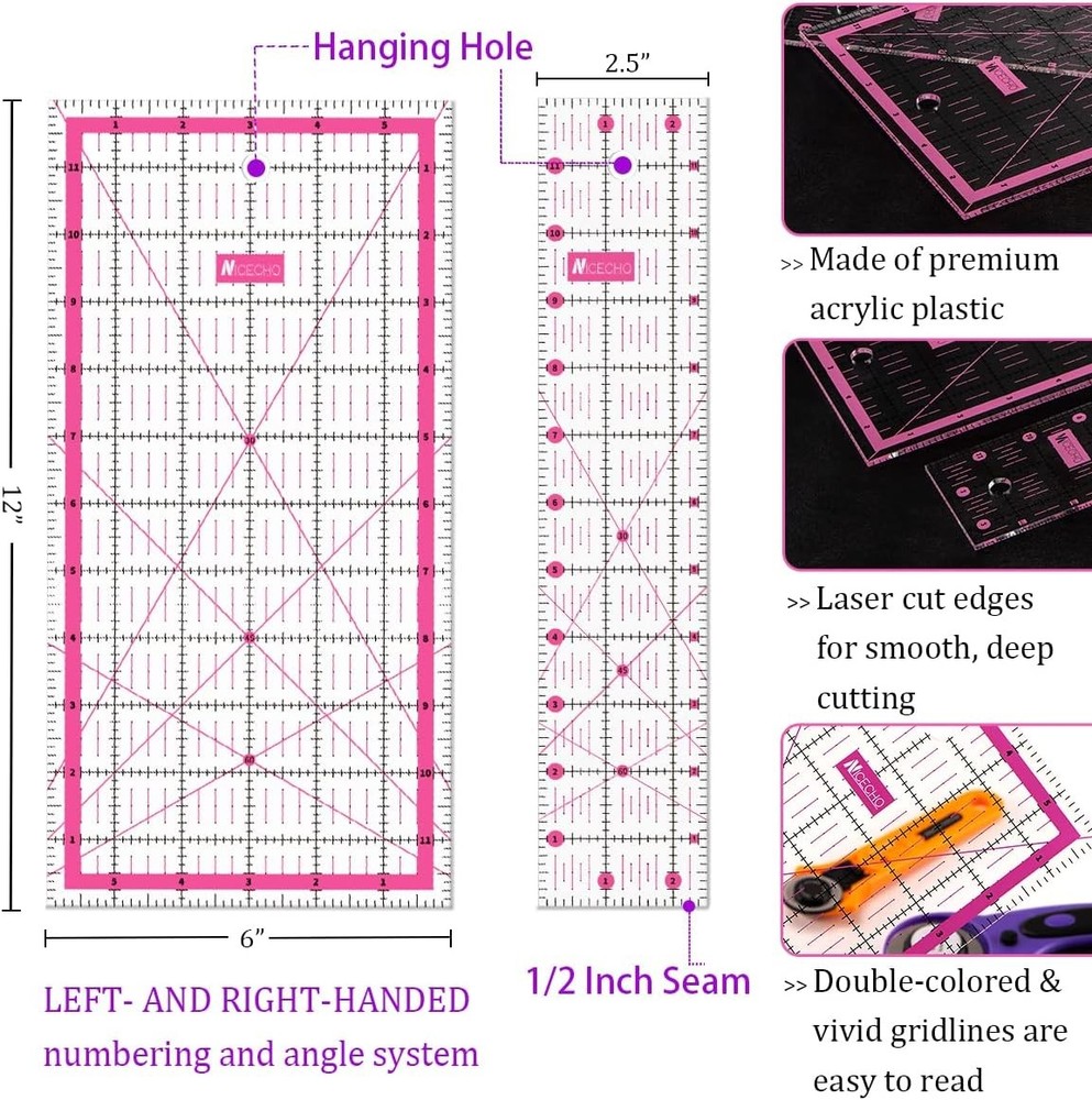 Rotary Cutter Set, 45mm and 28mm Fabric Cutters