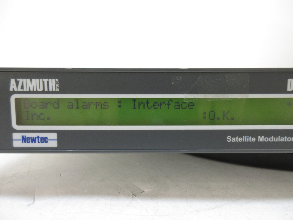 Newtec Azimuth DVB-S2 Broadcast Satellite Modulator Type: NTC/2277/xF