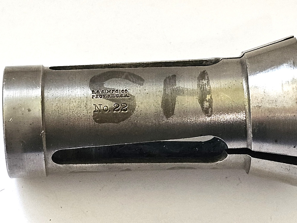 B&S MFG Co. No.22 13/16" Collet