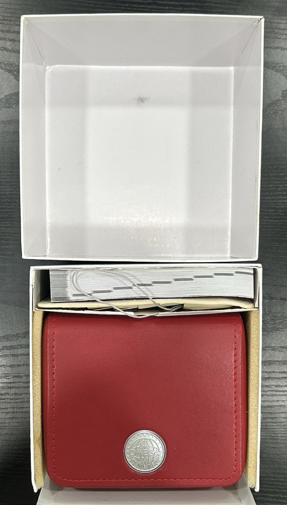 Omega Watch Box, Manual, Card Holder Outer Box Light Damage ￼￼