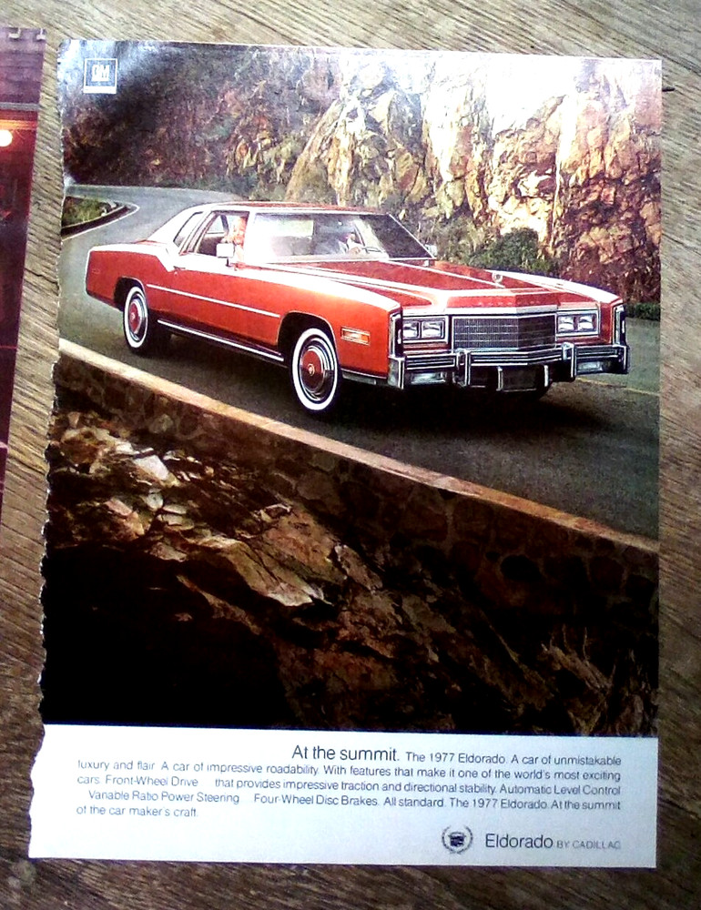1977 Eldorado Cadillac Print Ad
