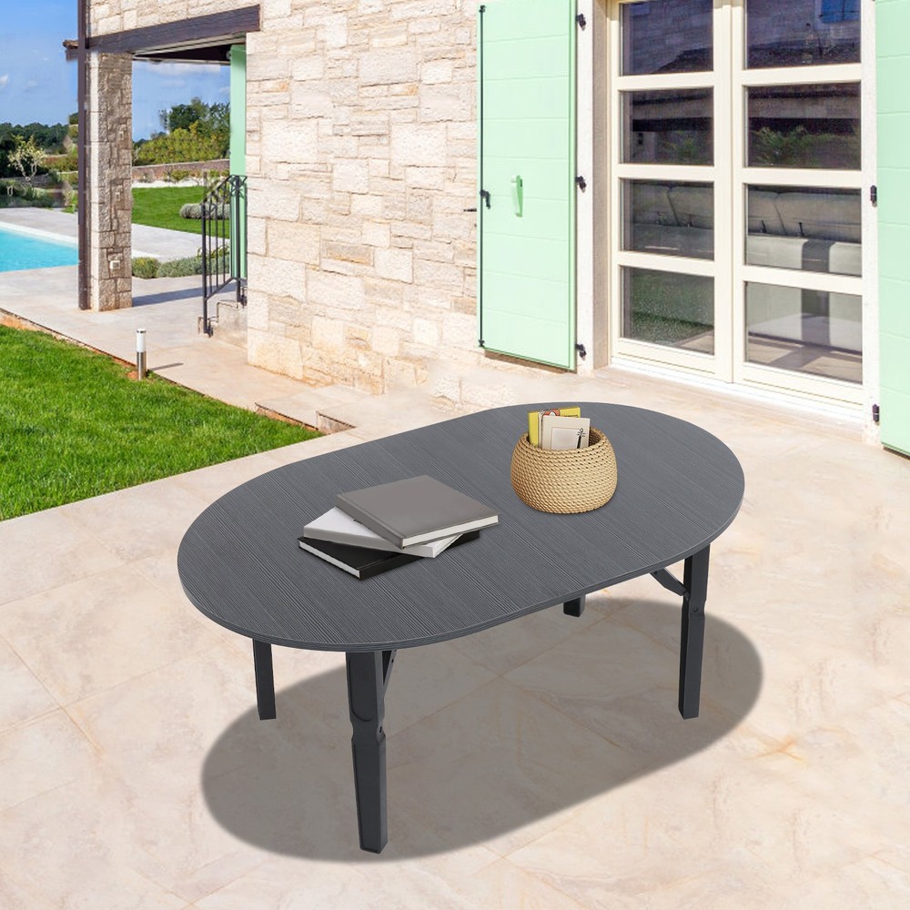 Coffee Table Foldable Small Table Portable Coffee Table 80*48*36cm Max Load 44lb