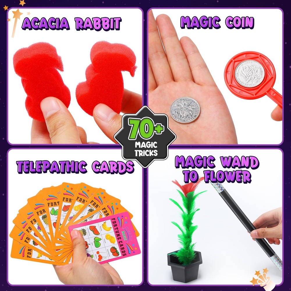 Magic Kit - Magic Tricks for Kids Magic Set with Step-By-Step Instructions