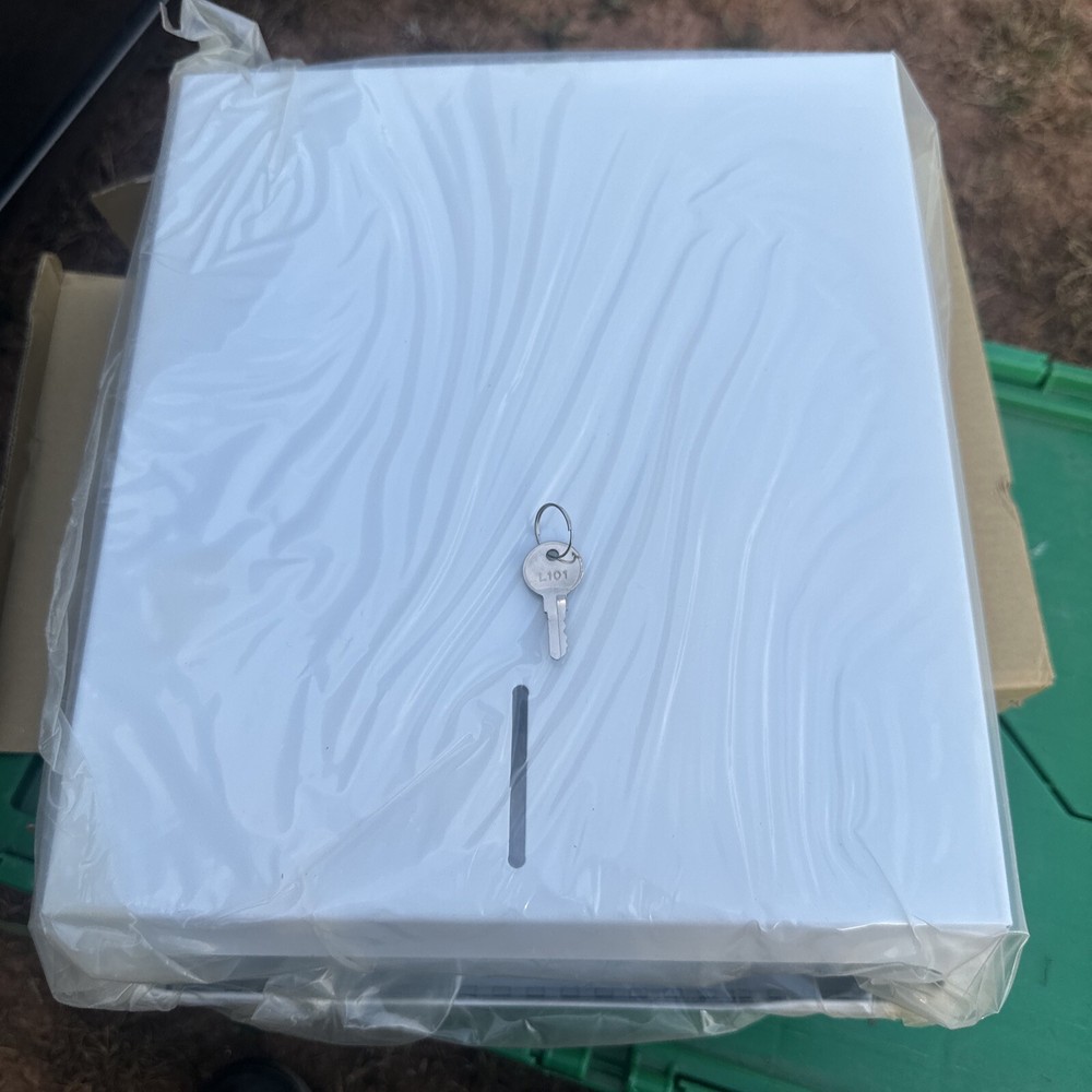 dispenser towel white with/lock 98542