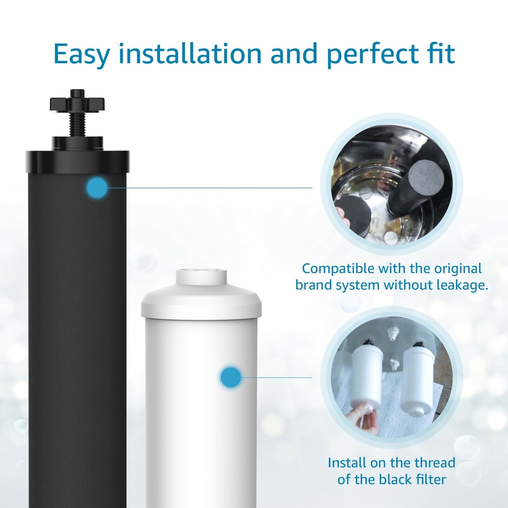 AQUACREST black purification elements and fluoride replacement filter