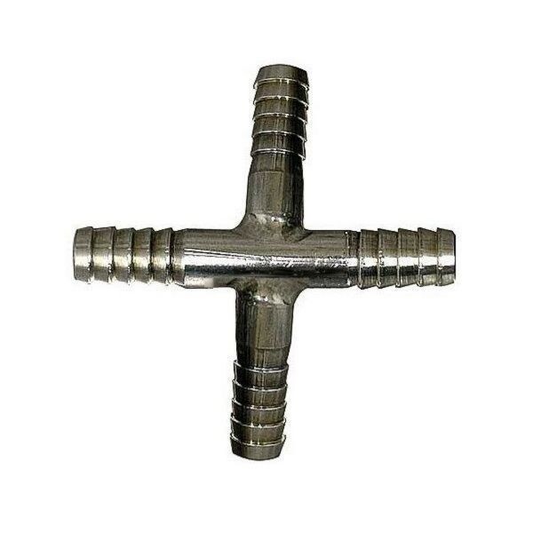 CO2 Cross Splitter - 1/4" - Made of 304 Stainless Steel, Ships from USA