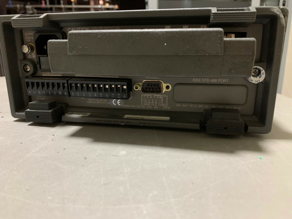 FLUKE 2635A HYDRA DATA LOGGER & INPUT MODULE 2620A-100