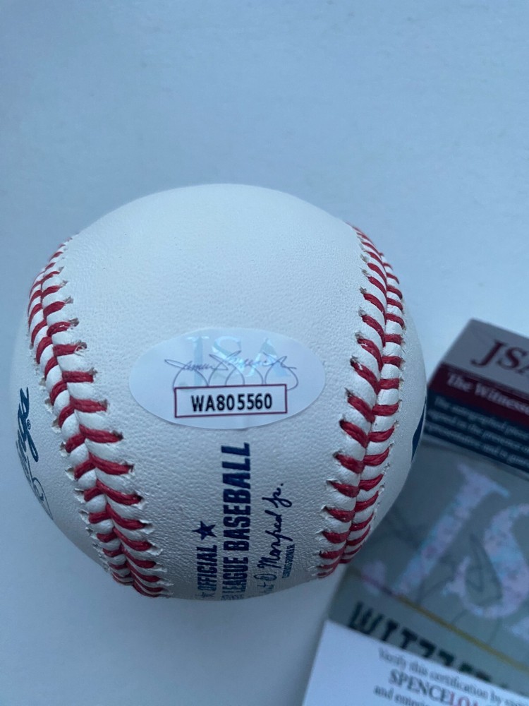 Pricellia Presley signed oml baseball JSA