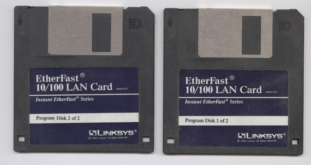 Linksys Instant EtherFast series 10/100 LAN Card Driver 3.5" Disk Version 2.0