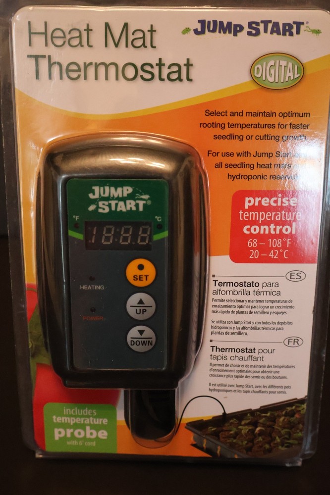 Hydrofarm Jump Start Digital Temperature Controller for Heat Mats