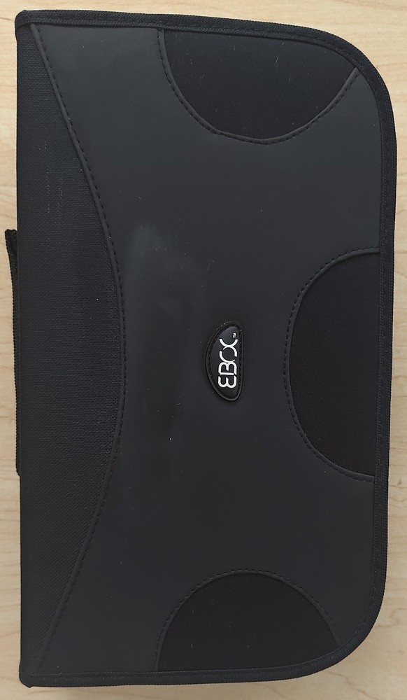 Vintage CD/DVD carrying case -- ebox, holds 96 discs