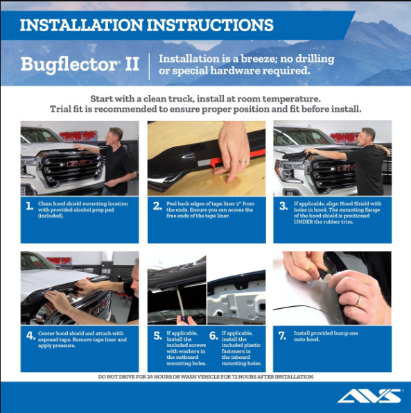 2005-2021 Nissan Frontier High Profile Hood Bug Shield Protector Husky Liners