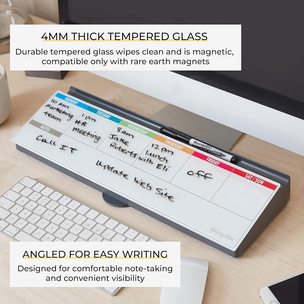 Messagestor Keyboard Write and Store, Desk Organizer, Assorted