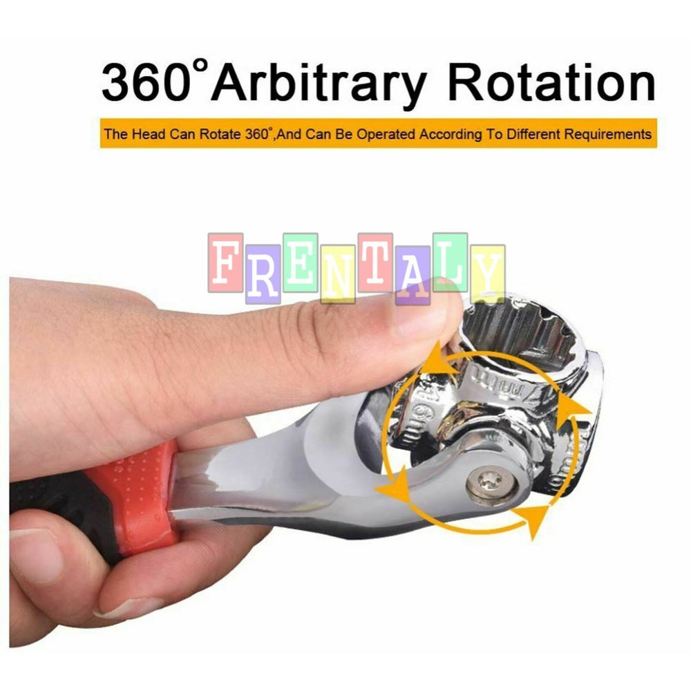 52 in 1 Universal Wrench Adjustable Tools Multi-Function Socket Tiger Spanners