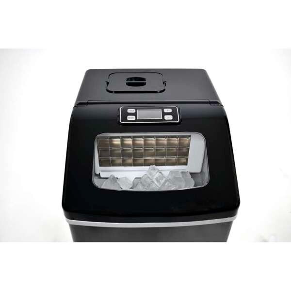 Frigidaire, 40 Lbs. Countertop Ice Maker, Sqauer Clear Shaped Ice, Black