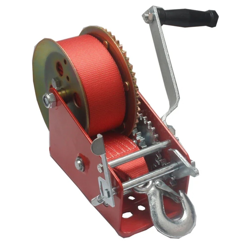 Manual Winch Nylon Webbing Winch Portable Vehicle-mounted Manual Winch Tools