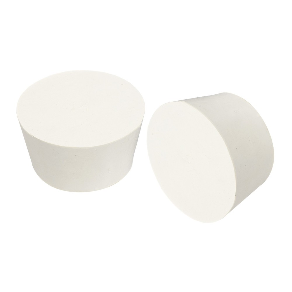 Tapered Shaped Solid Rubber Stoppers 62mm to 75mm, 2 Pcs Lab Rubber Plugs