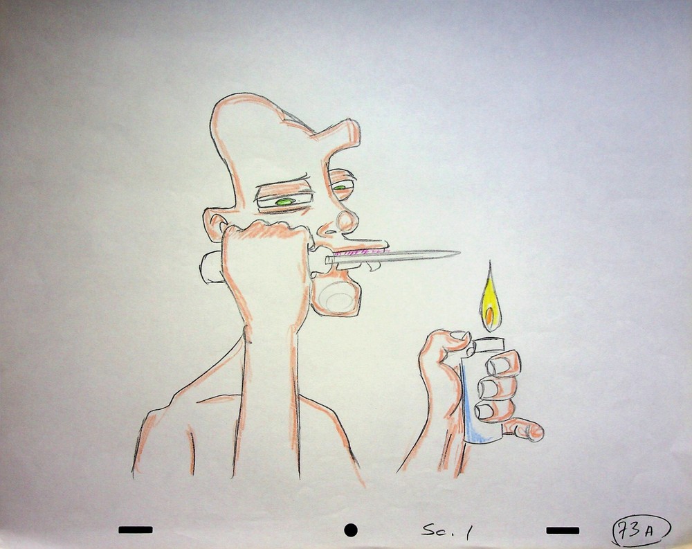 Lloyd's Lunchbox IV 1997 Gregory Ecklund Production Hand Drawn Animation Cel#CS
