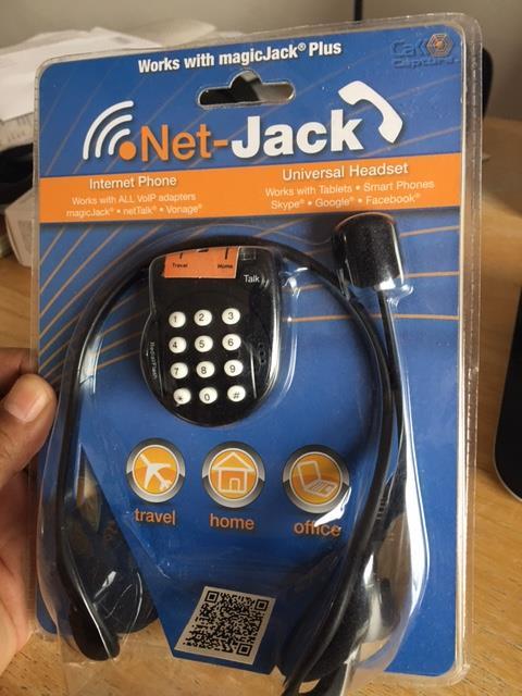 Net-Jack VoIP Cloud Phone Internet Phone Dialer Universal Stereo Headset