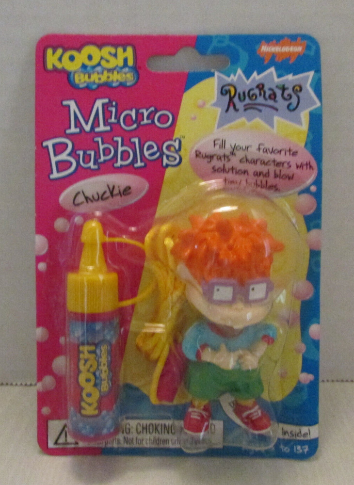VINTAGE 1999 Koosh Bubbles Rugrats Micro Bubbles Chuckie NOS