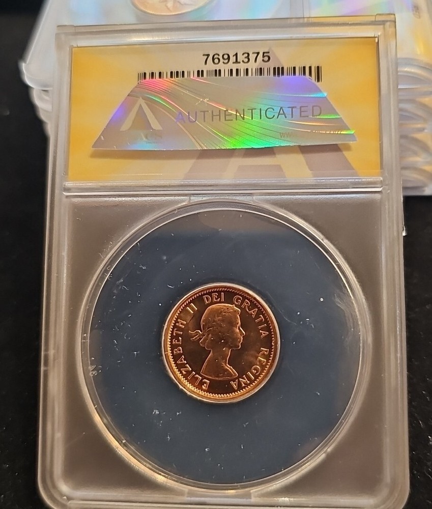 1959 CANADA Small cent ANACS MS65 RED BT681