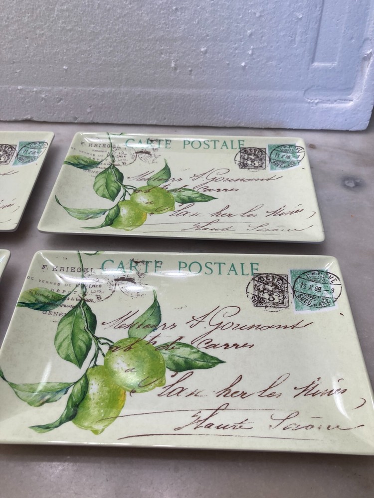 SHABBY CHIC Melamine Appetizer Plates