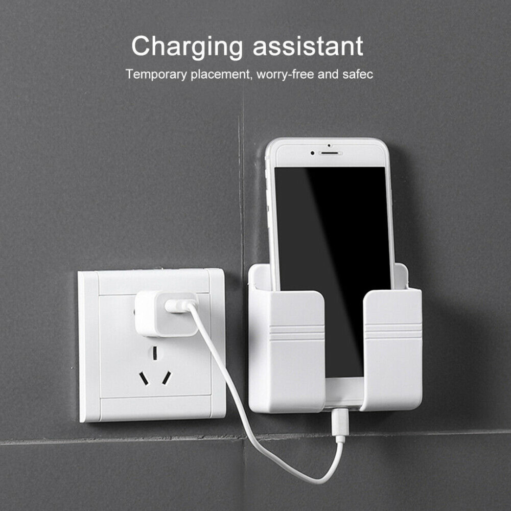 Holder Wall Mounted Mobile Phone Charging Organizer Storage Box Stand Rack Lot