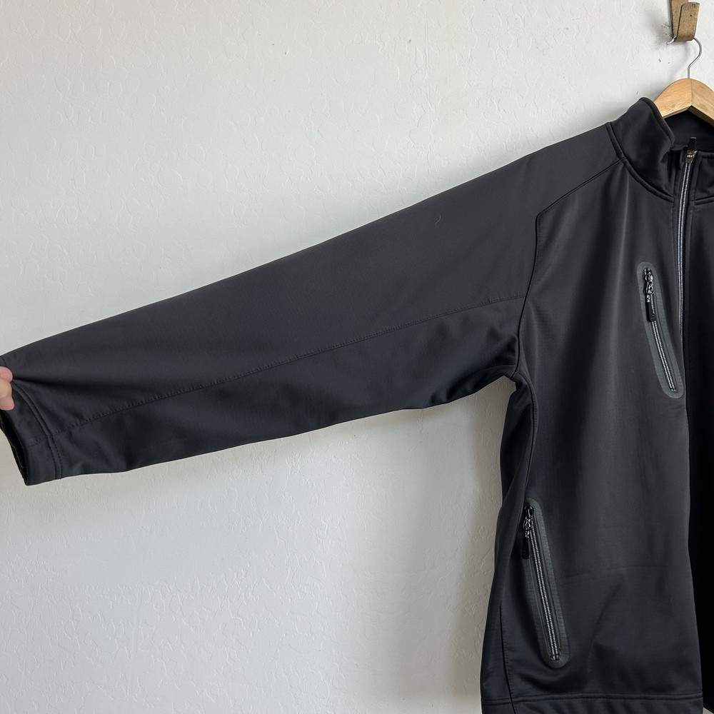 Zero Restriction Jacket Men XL Golf Tour Series Zippered Pockets Softshell Black