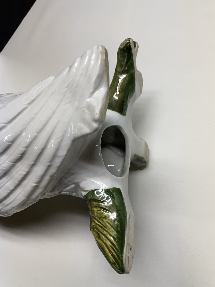 LARGE VINTAGE WHITE OWL 15” CERAMIC