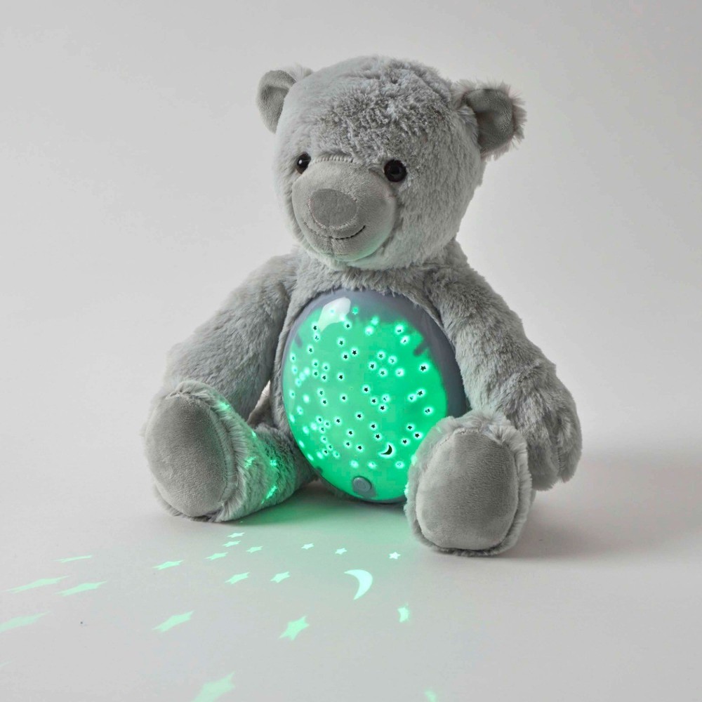 Jiggle & Giggle Kids Plush Night Light-Grey Bear