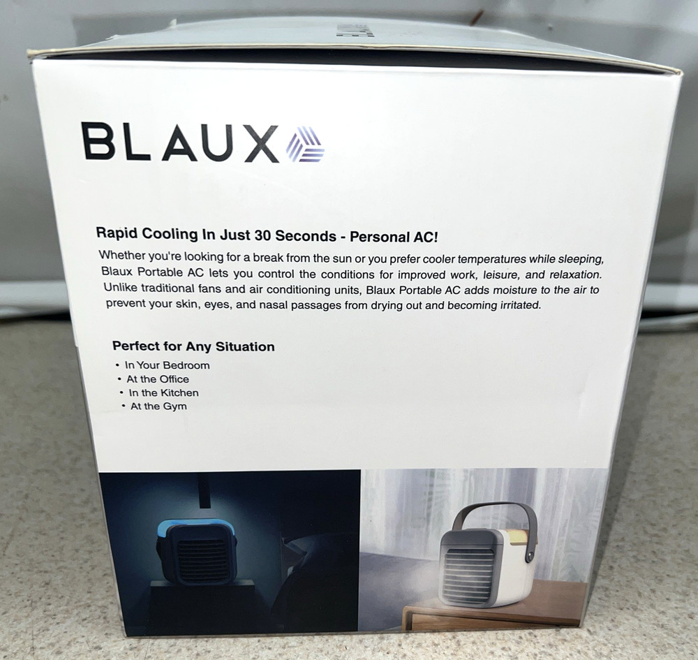 Blaux Portable AC 3 Fan speed Mist Function / Mood light / Rapid Cooling