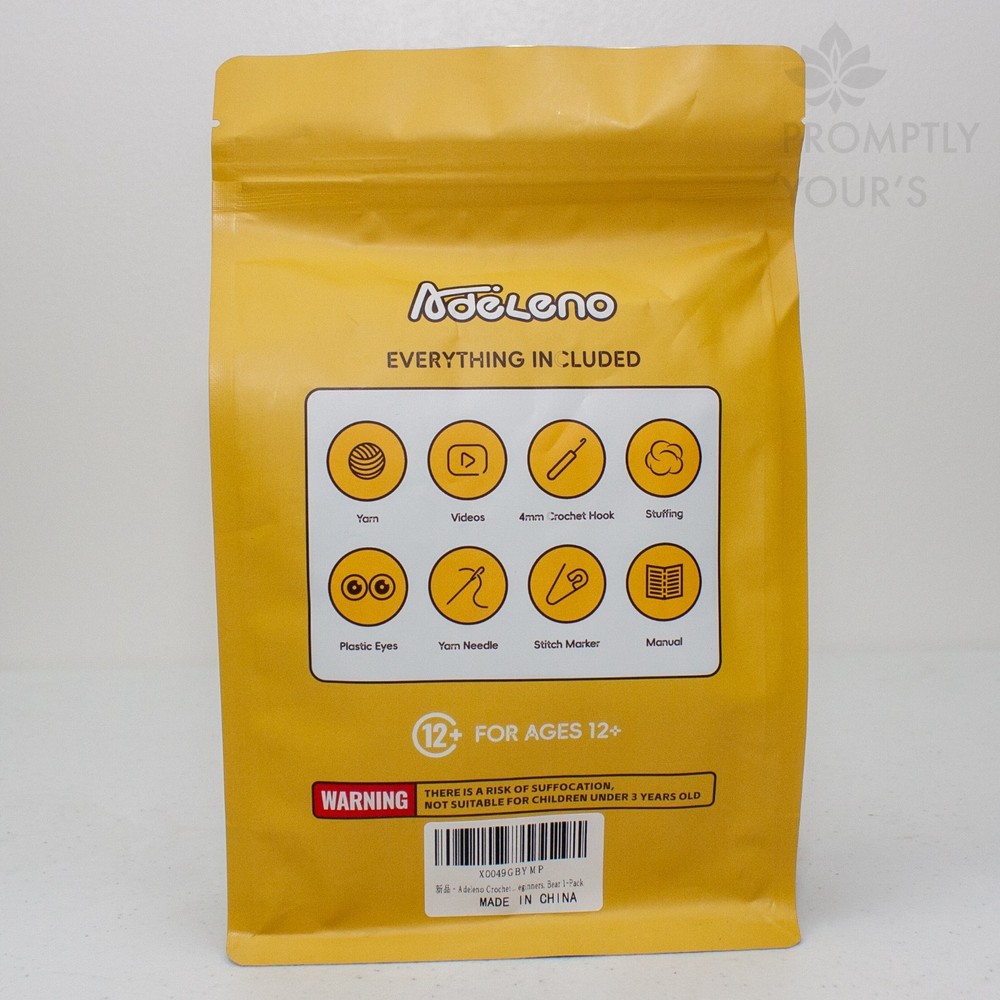 Adeleno Crochet Kit for Beginner - Bear 1-Pack