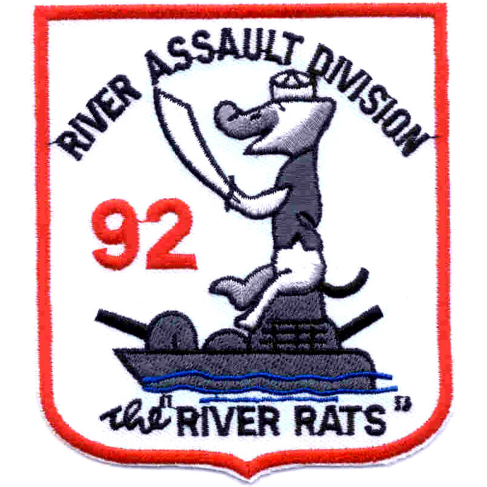 RAD 92 River Assault Division Ninety Two Patch The River Rats
