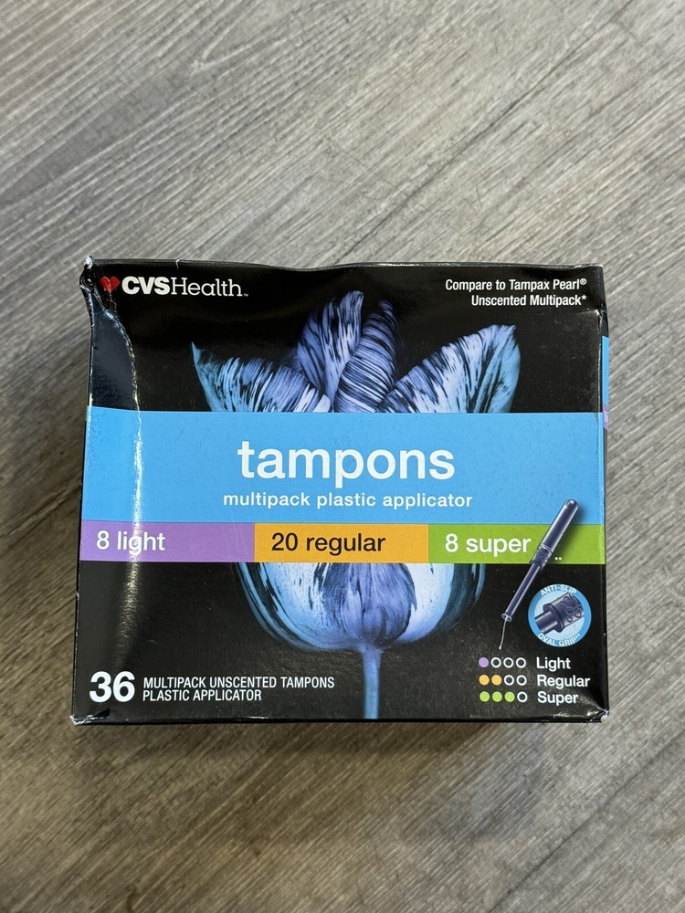 Multipack Unscented Tampons 36 - Plastic Applicator - Light -Regular -Super -CVS