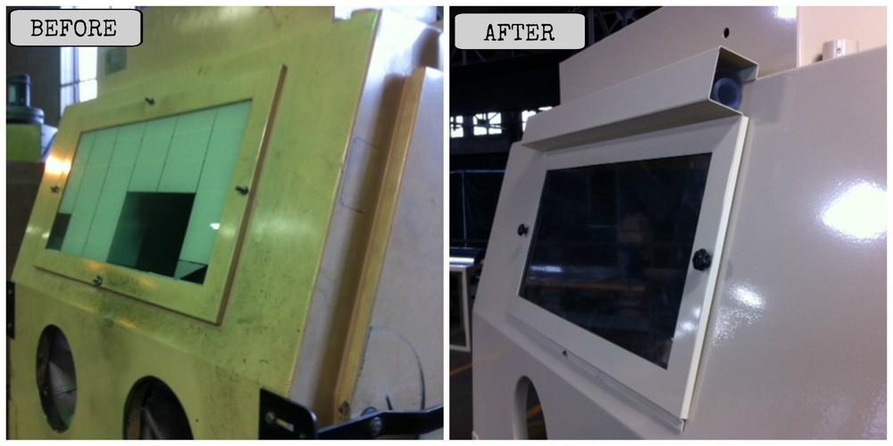 Gamm Blast Cabinet Window Underlayment Dispenser