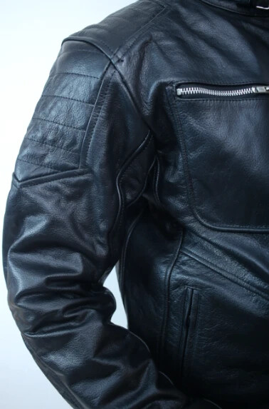 Leather Motorcycle Jackets PREMIUM NORDMEN BLACK