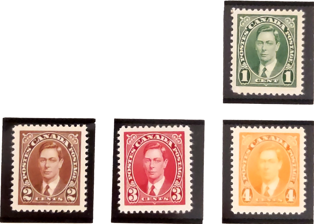 Canada 1937 King George VI SN: CA 231-236