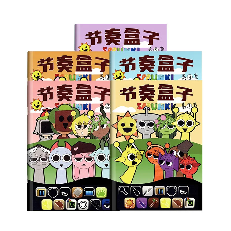Sprunki Cartoon Sketch Copy Album Drawing Beginner Study Zero Foundation