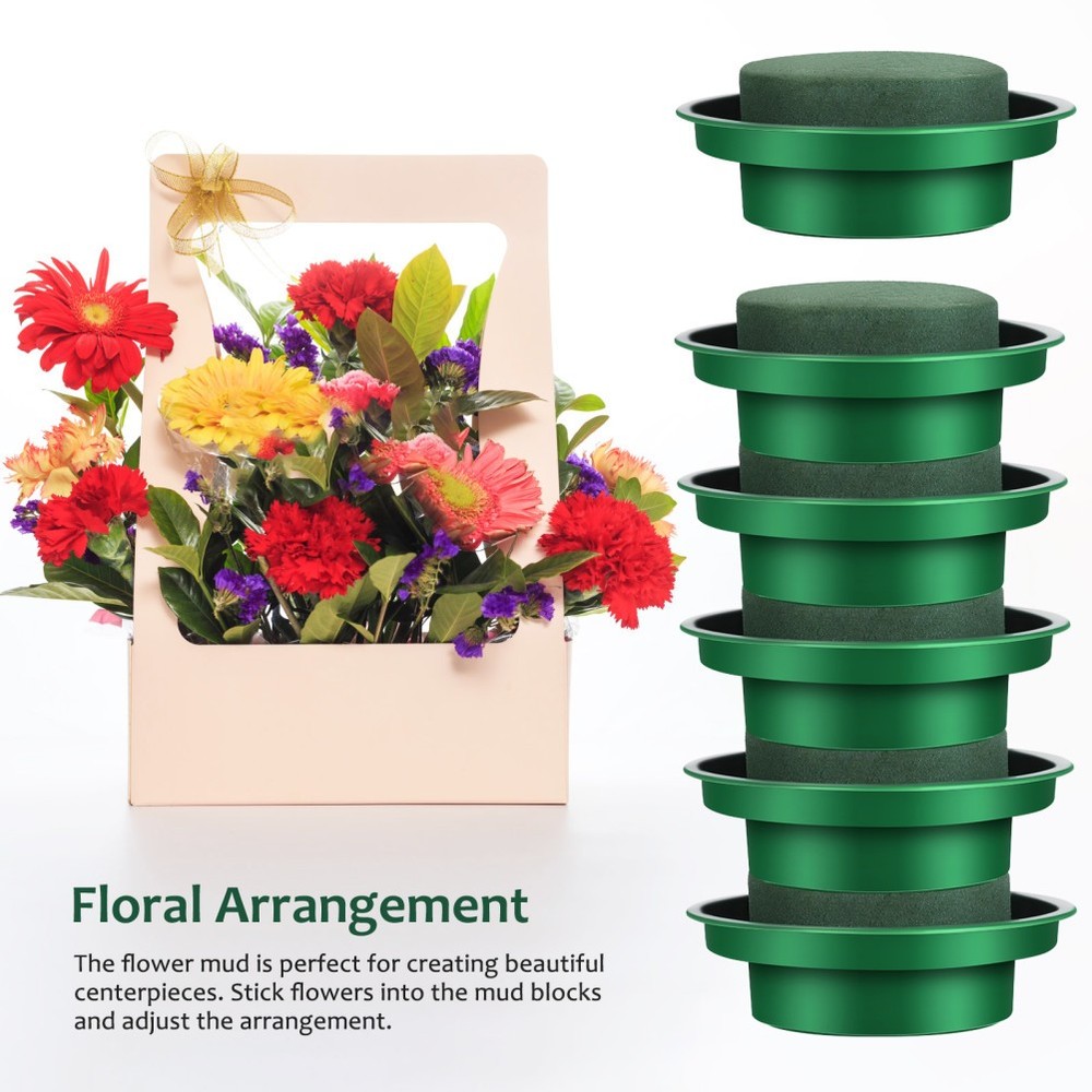 6 Pcs Paste Flower Sponge Blocks Kit Cages for Floral Arrangements
