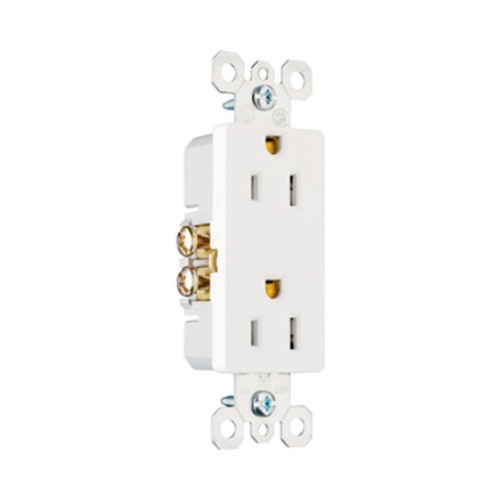 Legrand TM885W Trademaster Decorator Receptacle