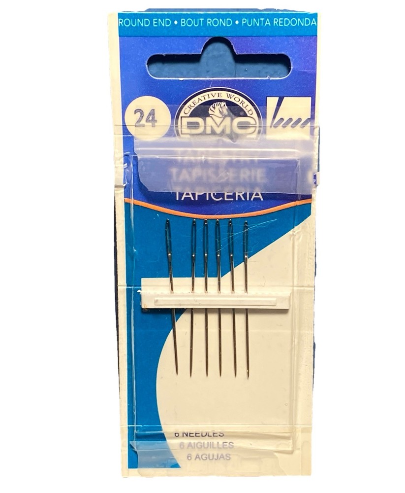DMC 1767-24 Tapestry Hand Needles-Size 24 6/Pkg 6 Pack NEW