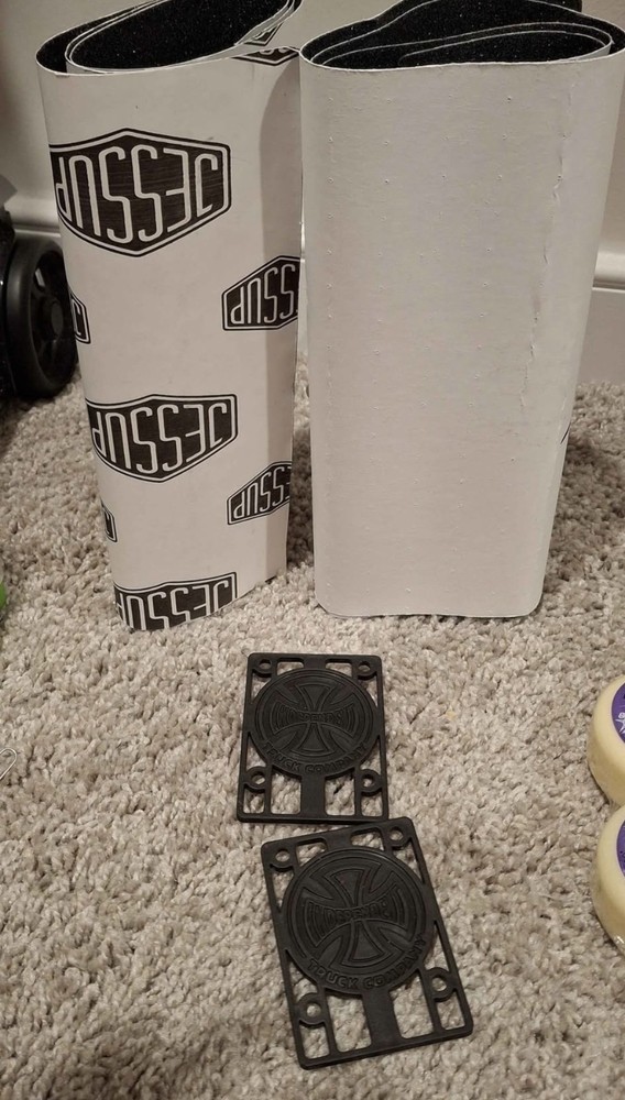 Skateboard Hardware & Accessory Bundle (Griptape, Risers And Hardware Pack)