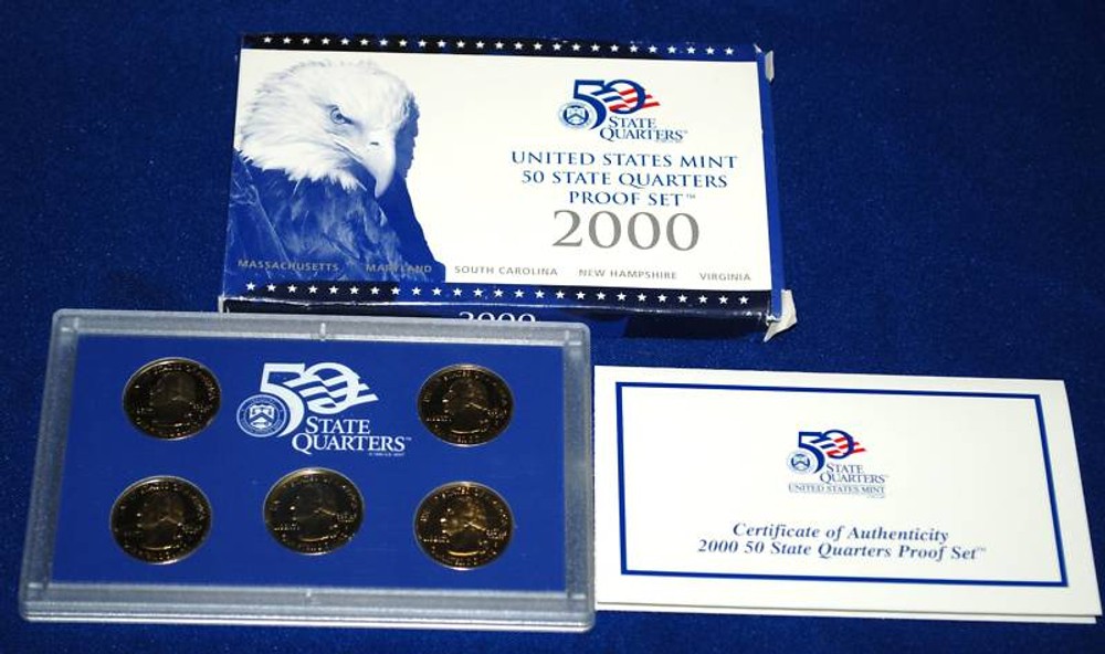 2000 Quarter Proof Set in original BLUE box
