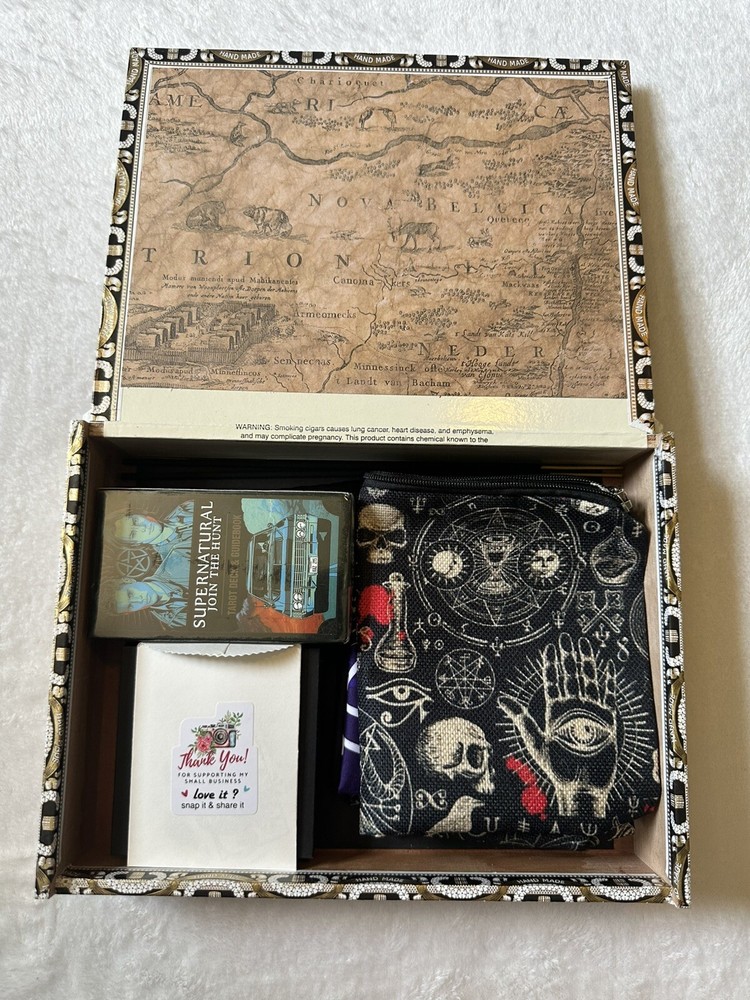 Tarot Card Deck Gift Set Pendulum Alter Box