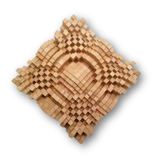 DIY Acoustic Wood N23 QRD Skyline Sound Diffuser Treatment Panel Studio 23 x 23